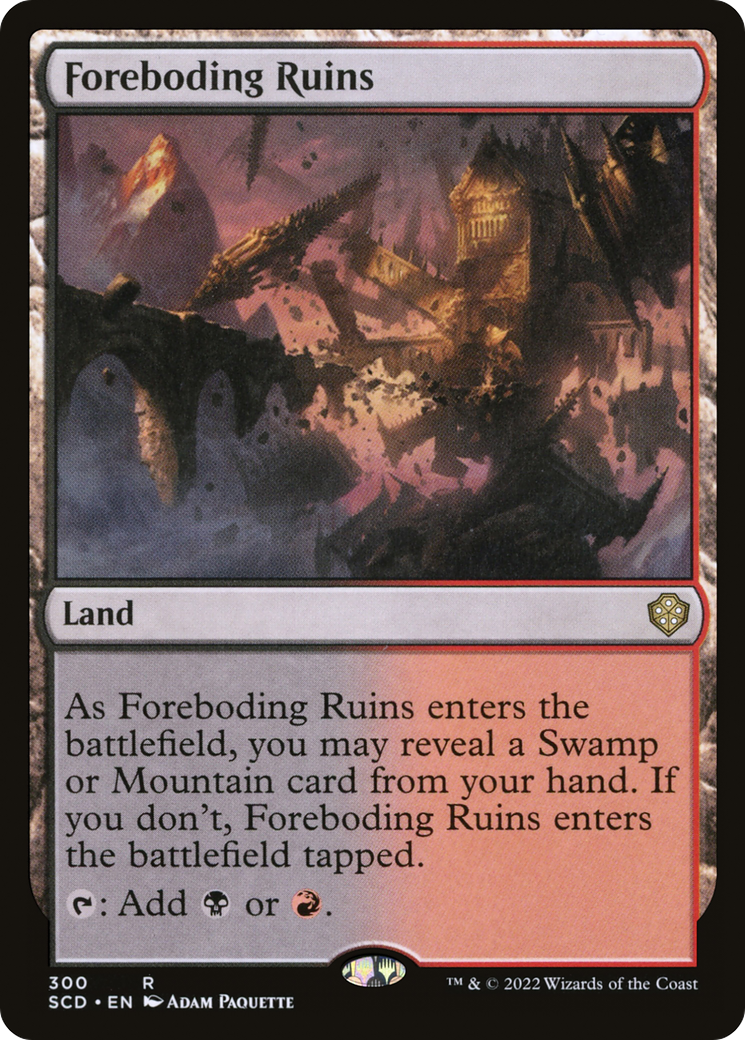Foreboding Ruins (SCD-300) [Starter Commander Decks]