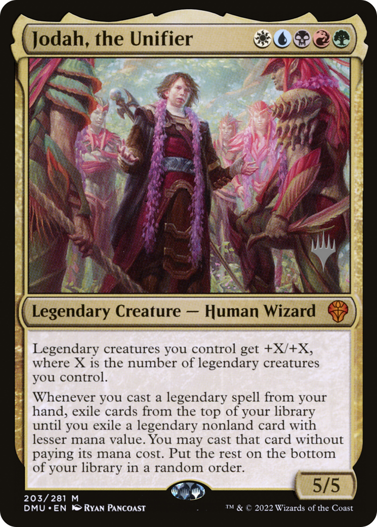 Jodah, the Unifier (PPDMU-203P) [Dominaria United Promos] Foil
