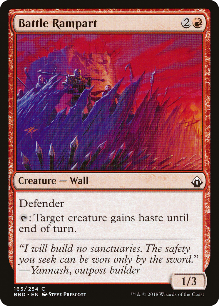 Battle Rampart (BBD-165) [Battlebond] Foil