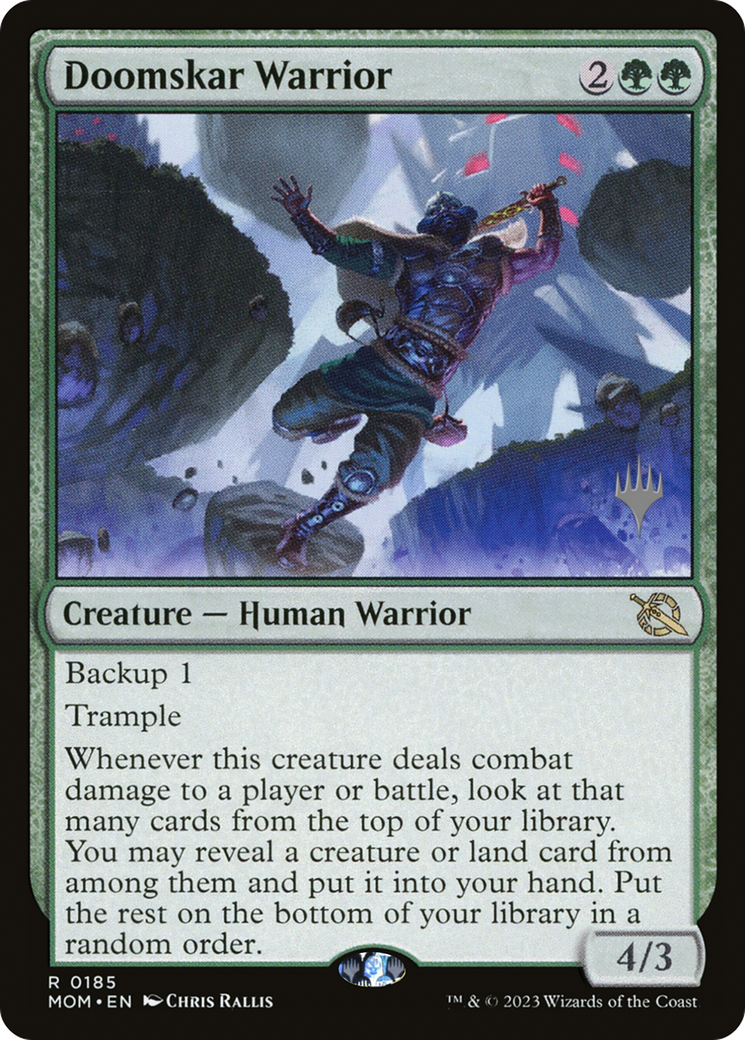 Doomskar Warrior (PPMOM-185) [Promo Pack: March of the Machine Promos]