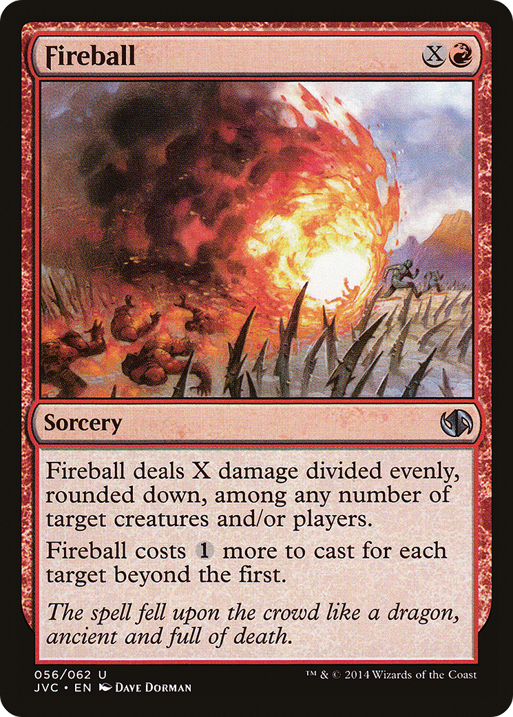 Fireball (DD3-056) [Duel Decks Anthology: Jace vs. Chandra]