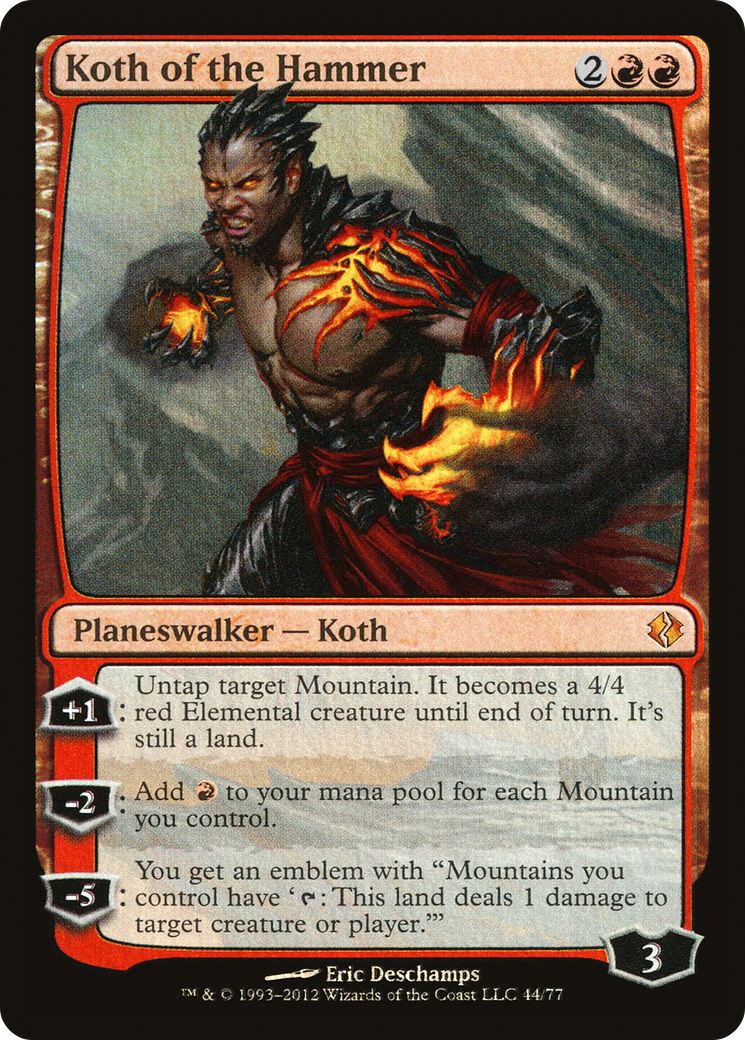 Koth of the Hammer (DDI-044) [Duel Decks: Venser vs. Koth] Foil