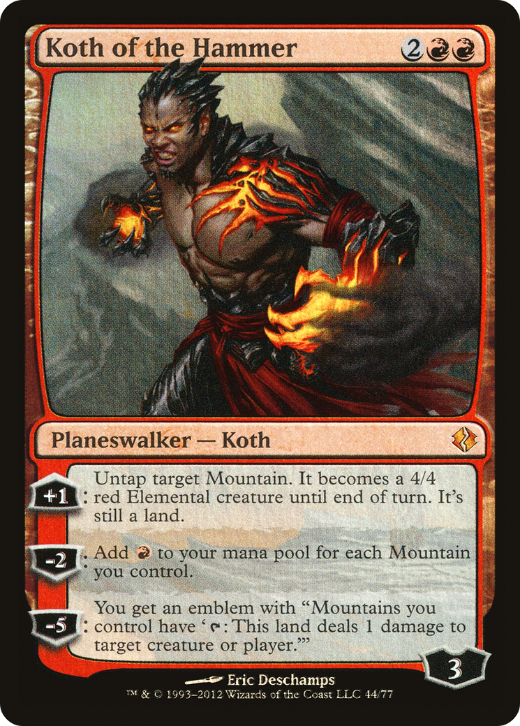 Koth of the Hammer (DDI-044) [Duel Decks: Venser vs. Koth] Foil