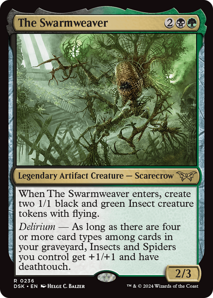The Swarmweaver (DSK-236) [Duskmourn: House of Horror] Foil