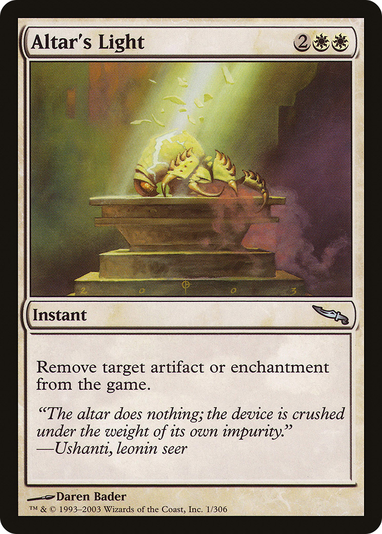 Altar's Light (MRD-001) [Mirrodin]