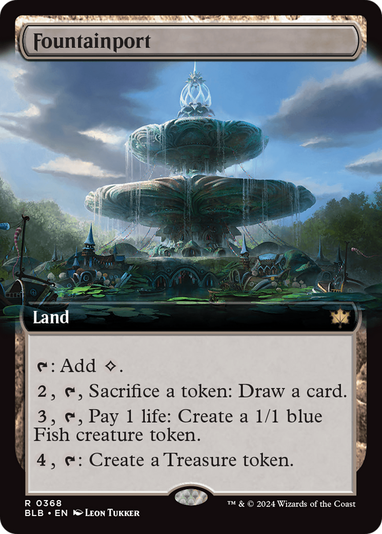 Fountainport (BLB-368) [Bloomburrow]: (Extended Art) Foil