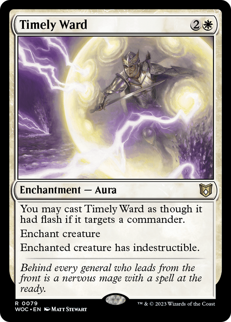 Timely Ward (WOC-079) [Wilds of Eldraine Commander]