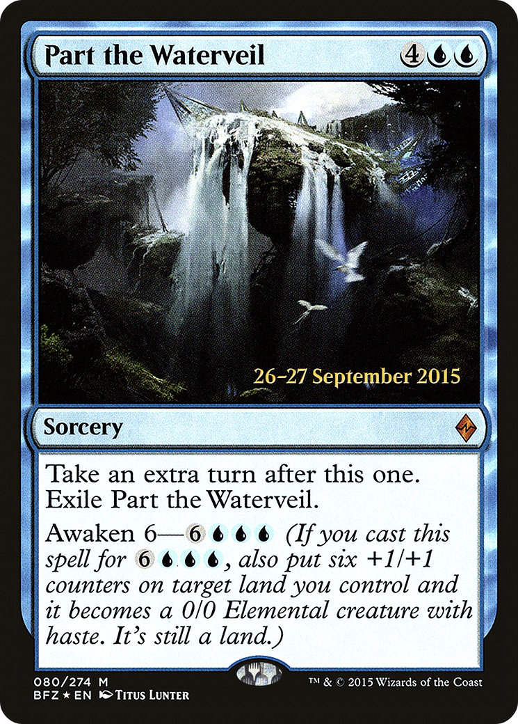 Part the Waterveil (PRE-80S) [Battle for Zendikar Promos] Foil