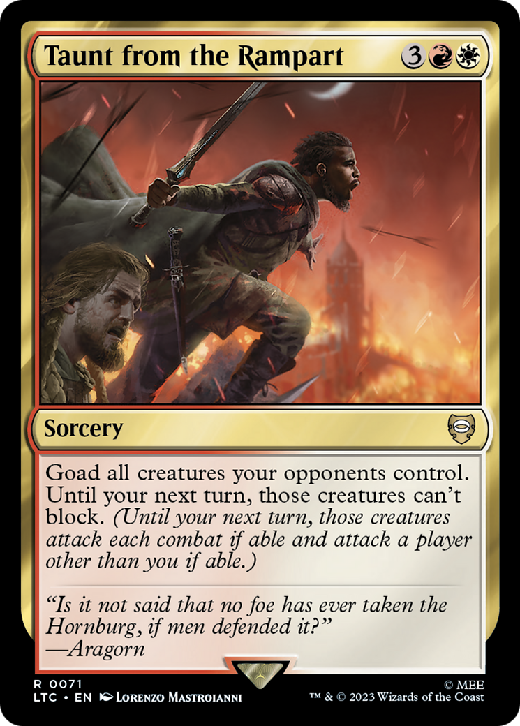 Taunt from the Rampart (LTC-071) [Tales of Middle-earth Commander] Foil