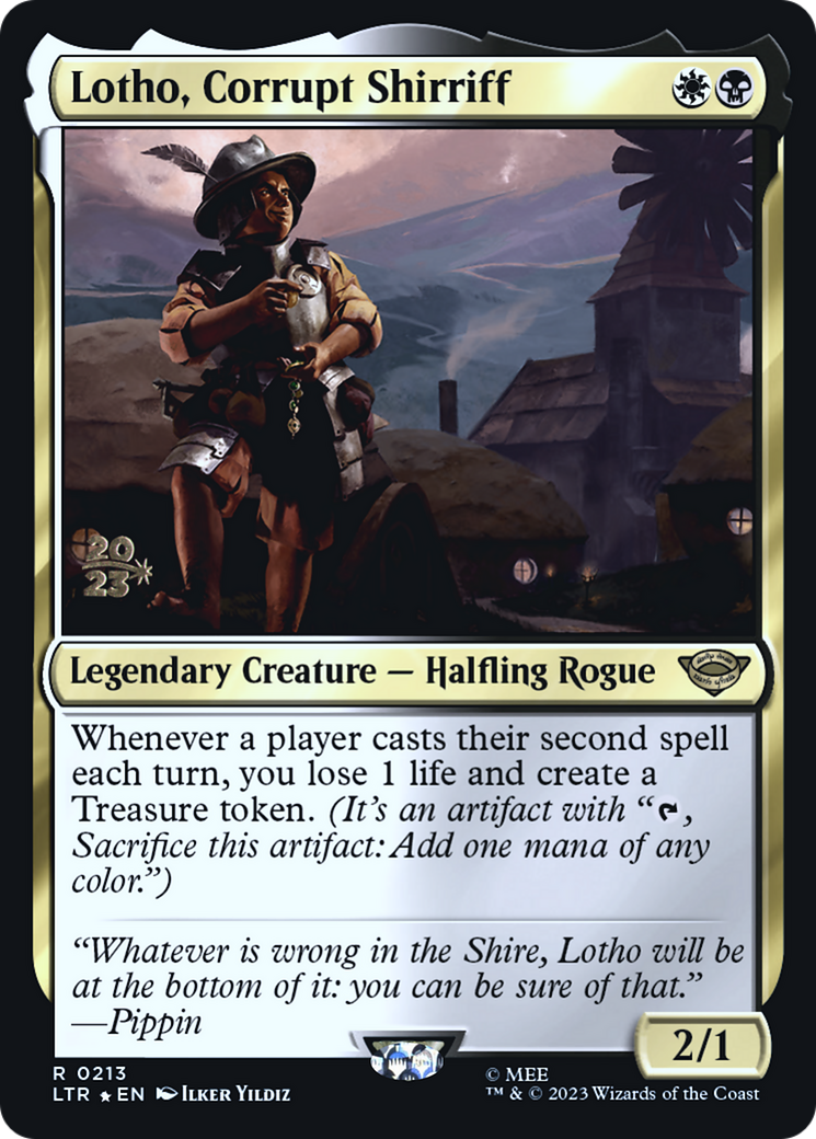 Lotho, Corrupt Shirriff (PRE-213) [Tales of Middle-earth Promos] Foil