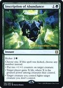 Inscription of Abundance (PRE-186S) [Zendikar Rising Promos] Foil