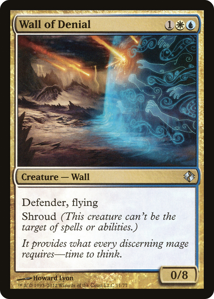 Wall of Denial (DDI-011) [Duel Decks: Venser vs. Koth]