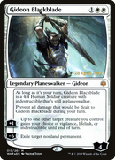 Gideon Blackblade (PRE-13S) [War of the Spark Promos] Foil