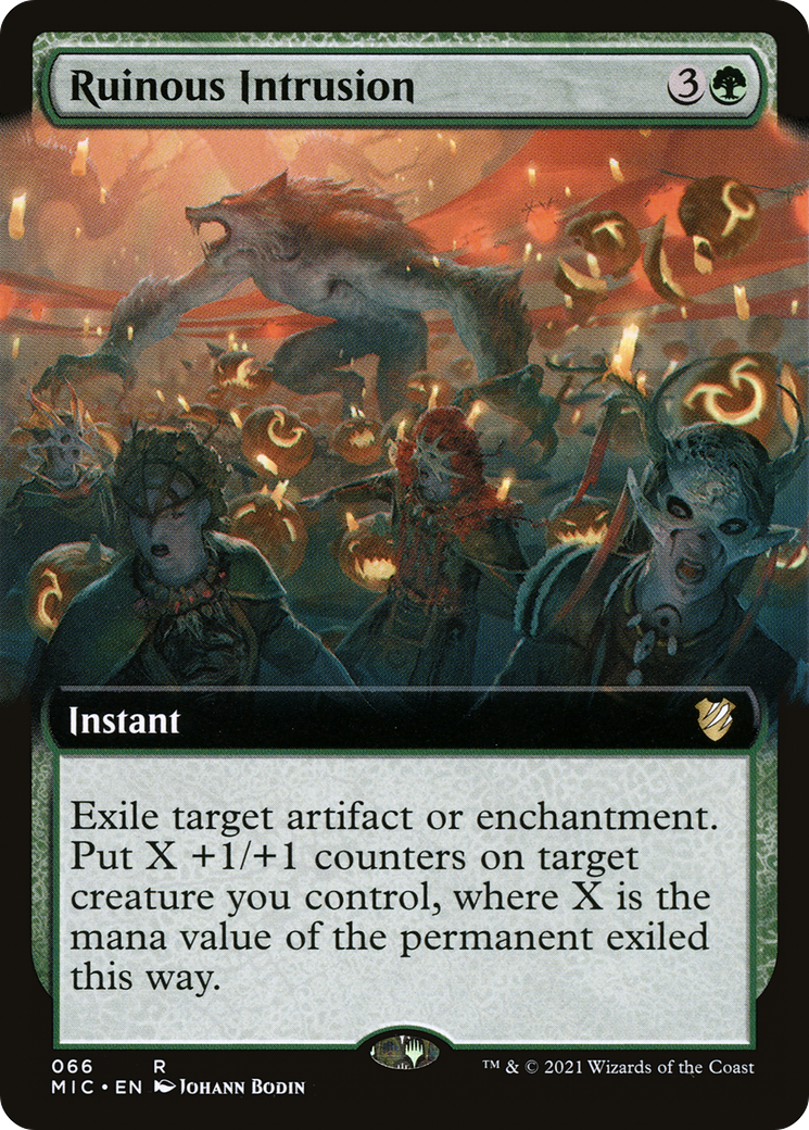 Ruinous Intrusion (Extended Art) (MIC-066) [Midnight Hunt Commander]