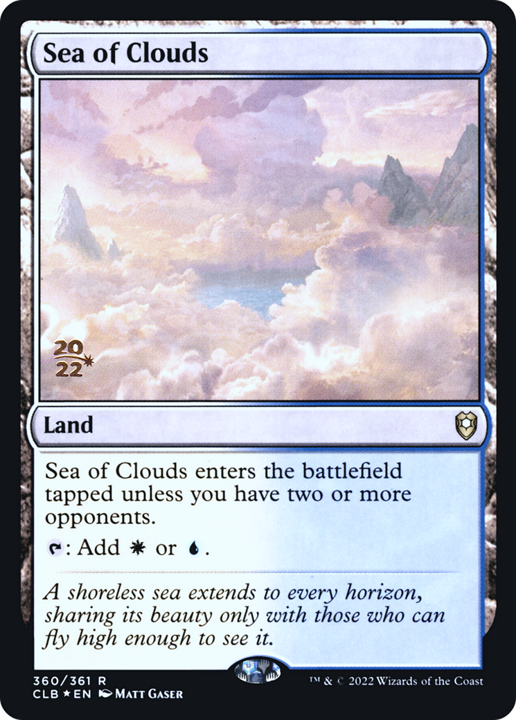 Sea of Clouds (PRE-360) [Battle for Baldur's Gate Promos] Foil