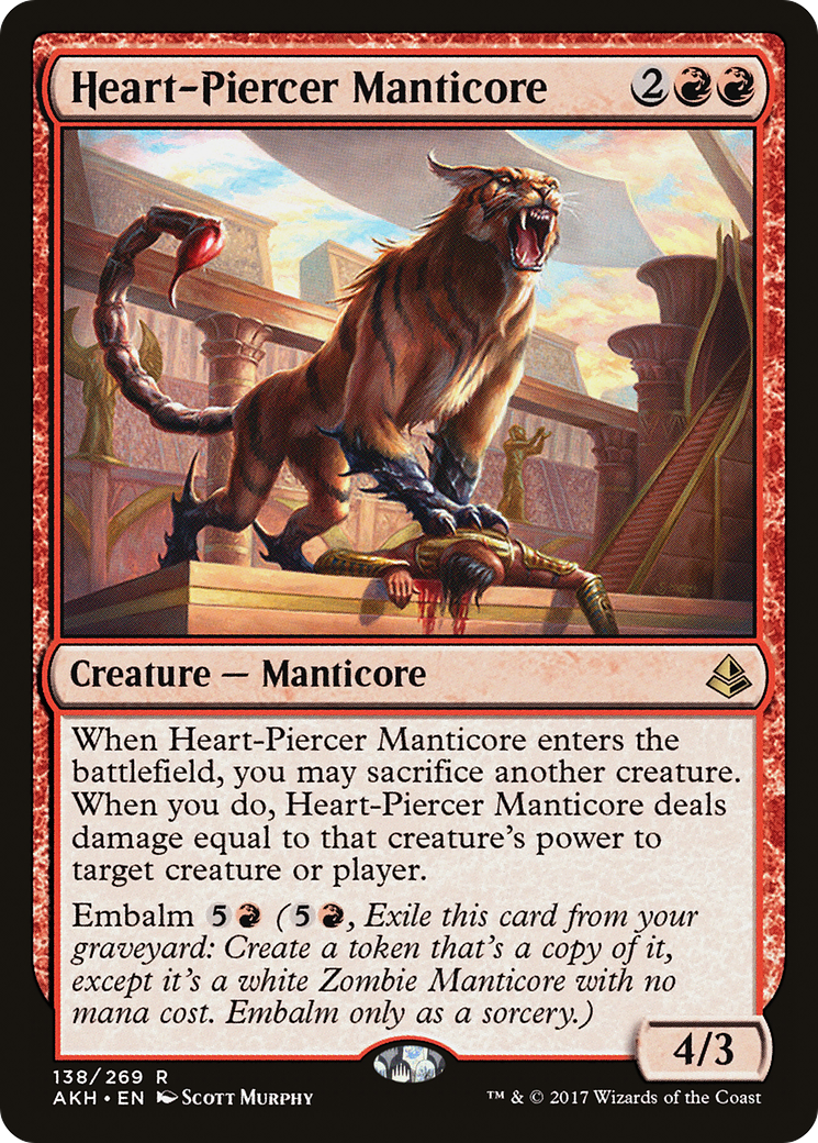 Heart-Piercer Manticore (AKH-138) [Amonkhet] Foil