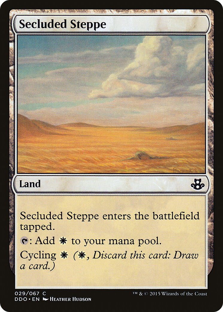Secluded Steppe (DDO-029) [Duel Decks: Elspeth vs. Kiora]