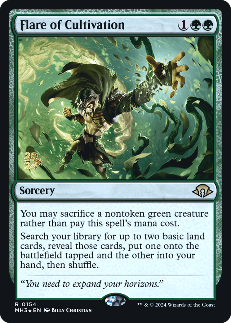 Flare of Cultivation (PRE-154S) [Modern Horizons 3 Promos] Foil