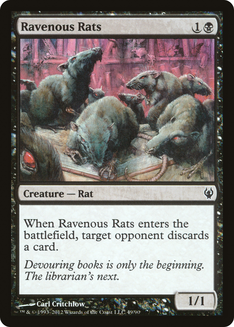 Ravenous Rats (DDJ-049) [Duel Decks: Izzet vs. Golgari]