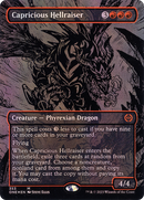 Capricious Hellraiser (ONE-353) [Phyrexia: All Will Be One] (Borderless) Foil