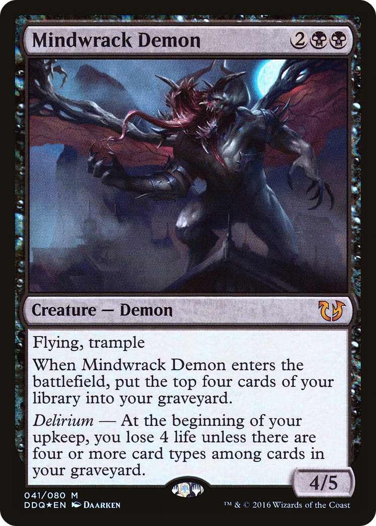 Mindwrack Demon (DDQ-041) [Duel Decks: Blessed vs. Cursed] Foil