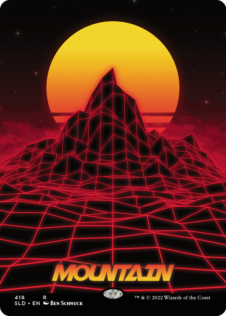 Mountain (SLD-418) (Borderless) [Secret Lair Drop]