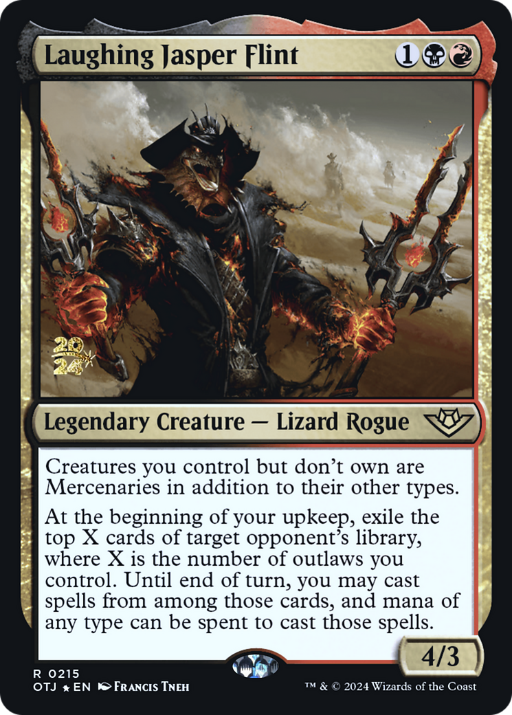 Laughing Jasper Flint (PRE-215S) [Outlaws of Thunder Junction Promos] Foil