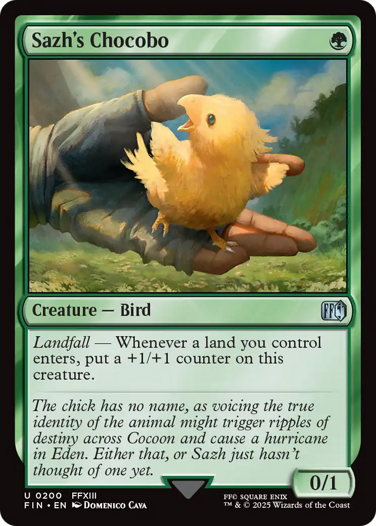Sazh's Chocobo (FIN-200) [FINAL FANTASY] Foil