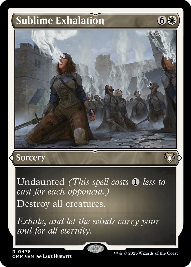 Sublime Exhalation (CMM-475) [Commander Masters] Etched Foil
