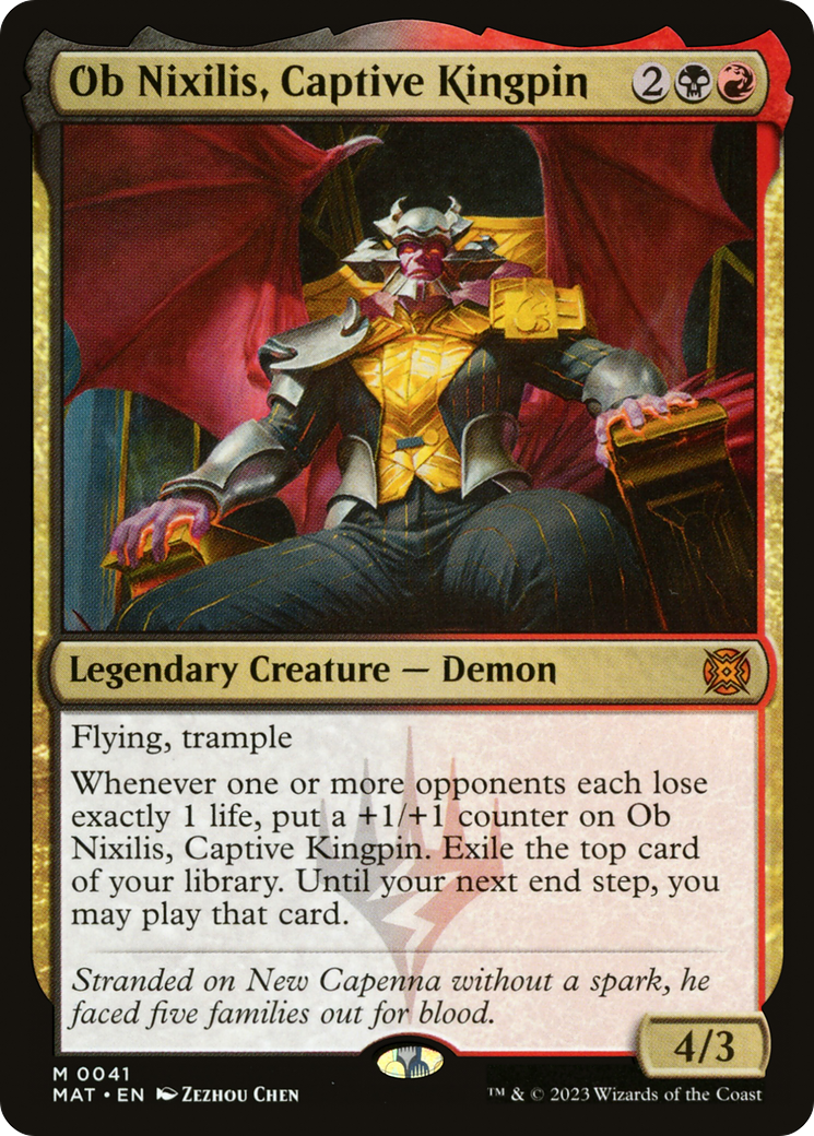 Ob Nixilis, Captive Kingpin (MAT-041) [March of the Machine: The Aftermath]
