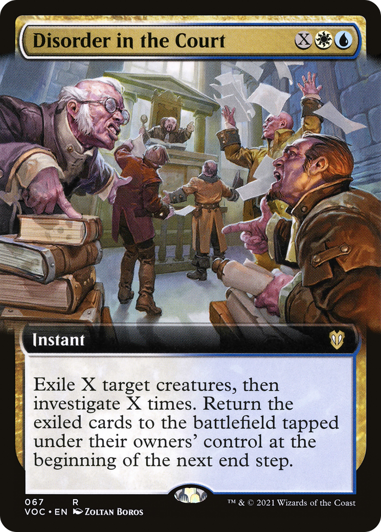 Disorder in the Court (VOC-067) [Crimson Vow Commander]: (Extended Art)