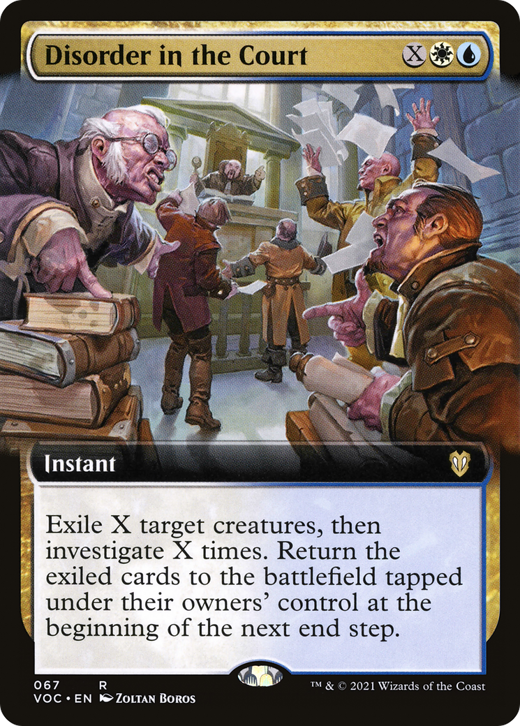 Disorder in the Court (Extended Art) (VOC-067) [Crimson Vow Commander]