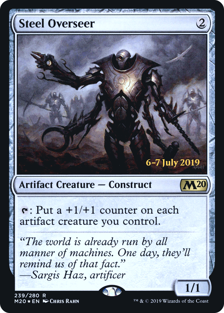 Steel Overseer (PRE-239S) [Core Set 2020 Promos] Foil