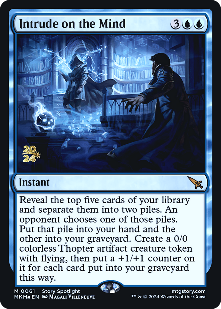 Intrude on the Mind (PRE-61S) [Murders at Karlov Manor Promos] Foil