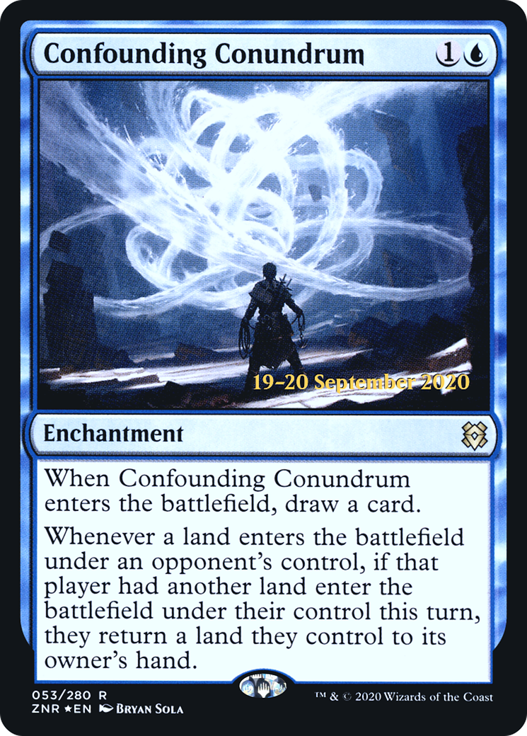 Confounding Conundrum (PRE-53S) [Zendikar Rising Promos] Foil