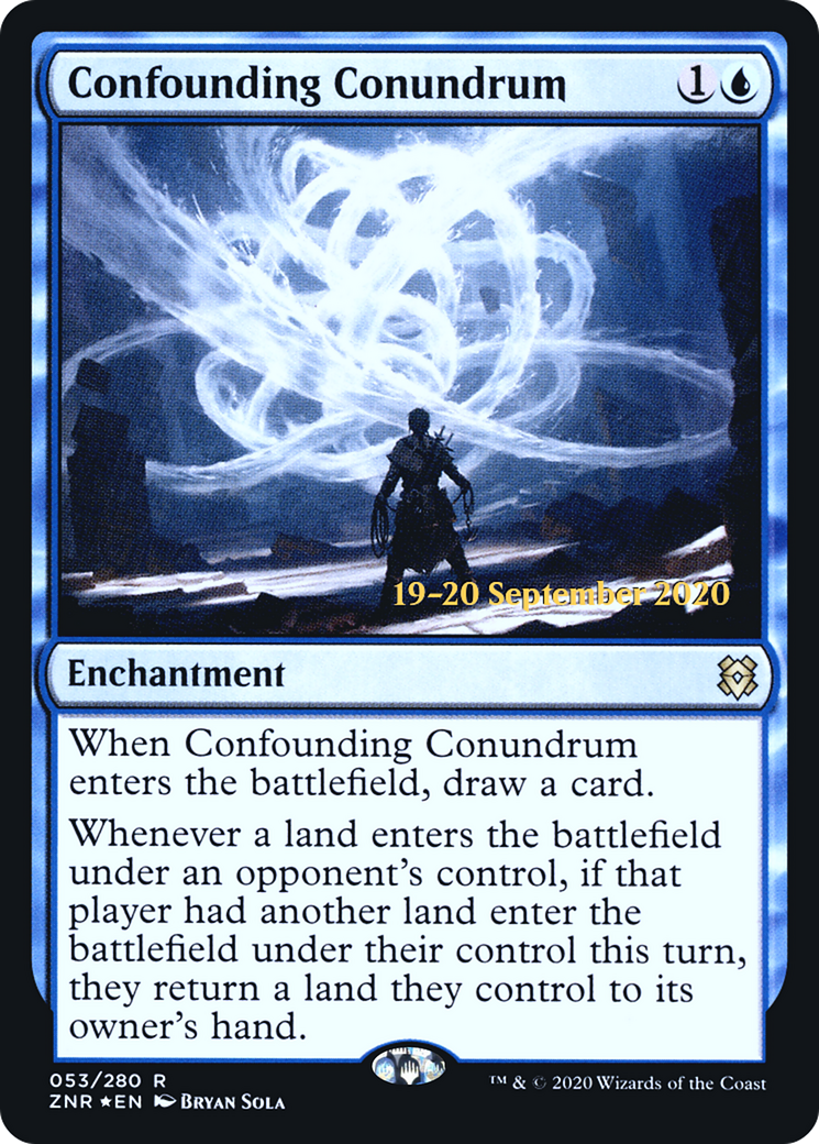 Confounding Conundrum (PRE-53S) [Zendikar Rising Promos] Foil