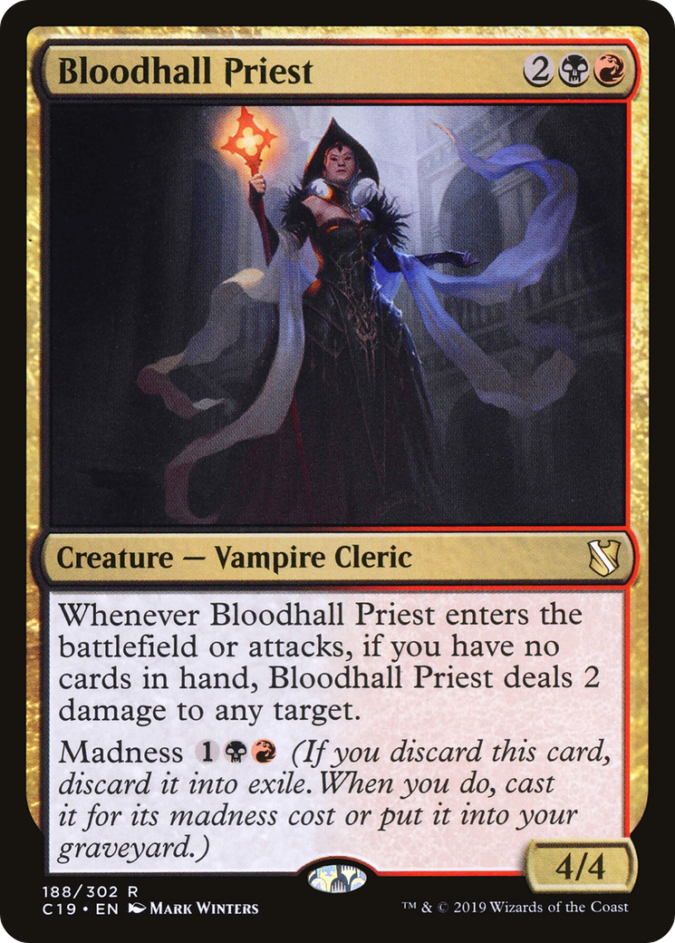 Bloodhall Priest (C19-188) [Commander 2019]