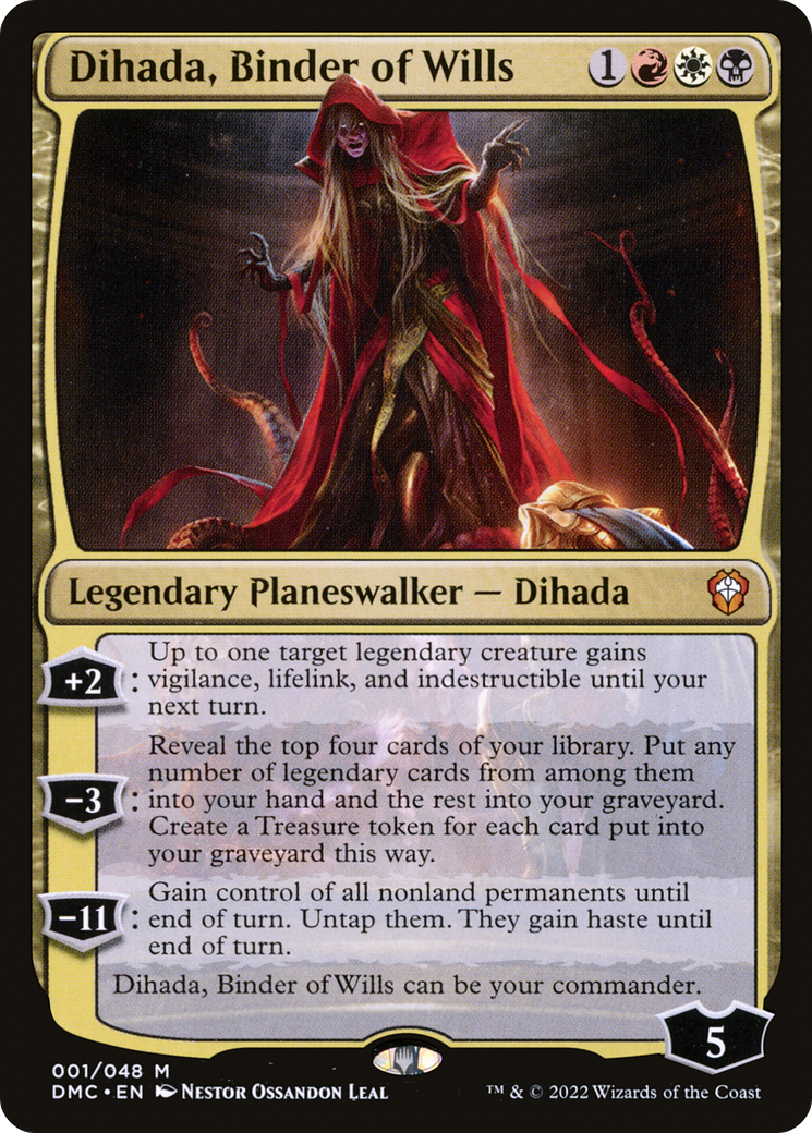 Dihada, Binder of Wills (DMC-001) [Dominaria United Commander]