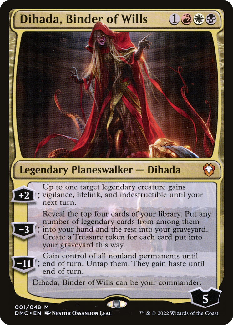 Dihada, Binder of Wills (DMC-001) [Dominaria United Commander]