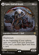 Egon, God of Death // Throne of Death (KHM-306) [Kaldheim]: (Showcase) Foil