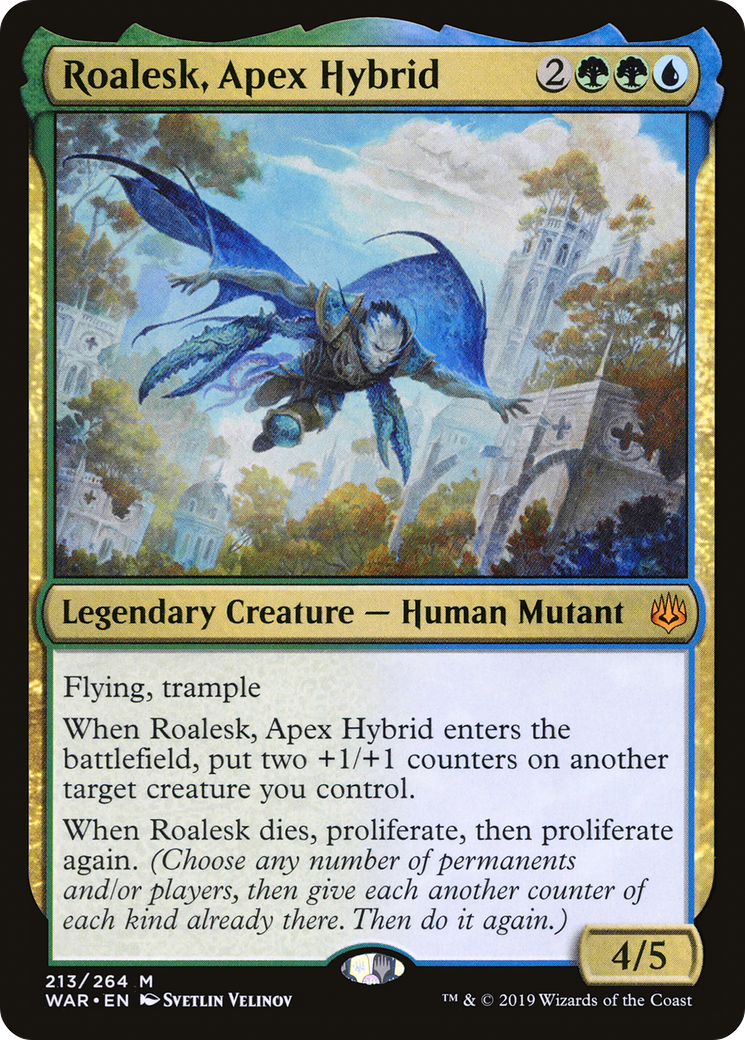 Roalesk, Apex Hybrid (WAR-213) [War of the Spark] Foil