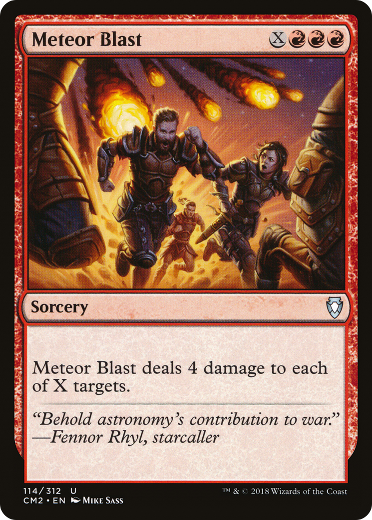 Meteor Blast (CM2-114) [Commander Anthology Volume II]