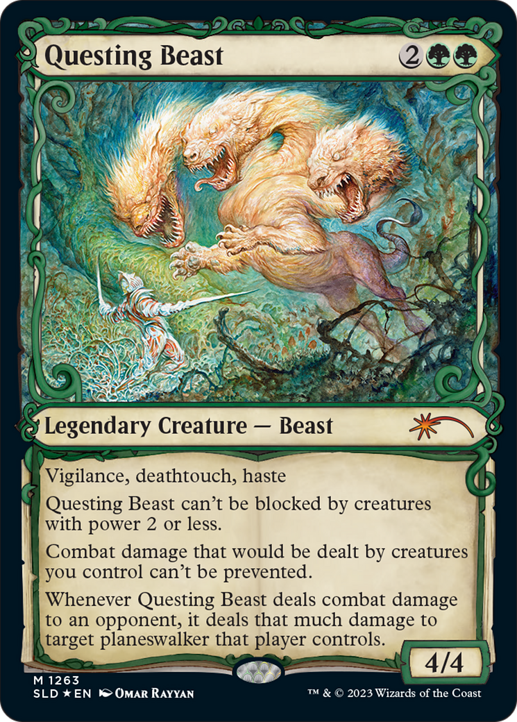 Questing Beast (SLD-1263) [Secret Lair Drop]: (Showcase) Foil