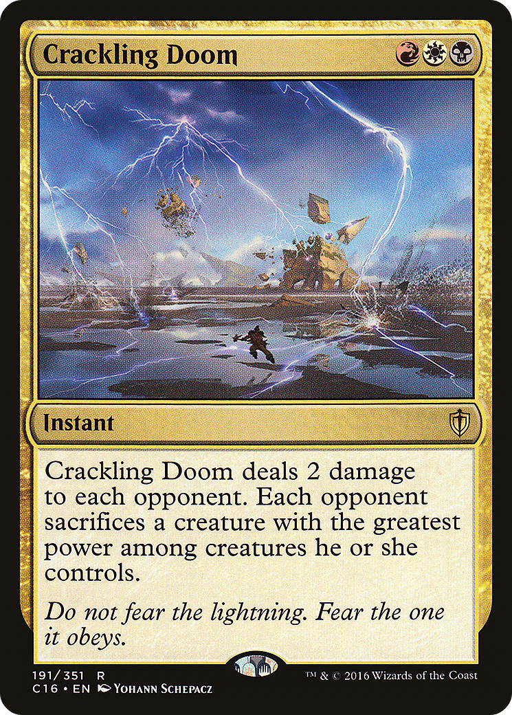 Crackling Doom (C16-191) [Commander 2016]