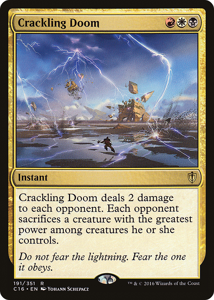 Crackling Doom (C16-191) [Commander 2016]