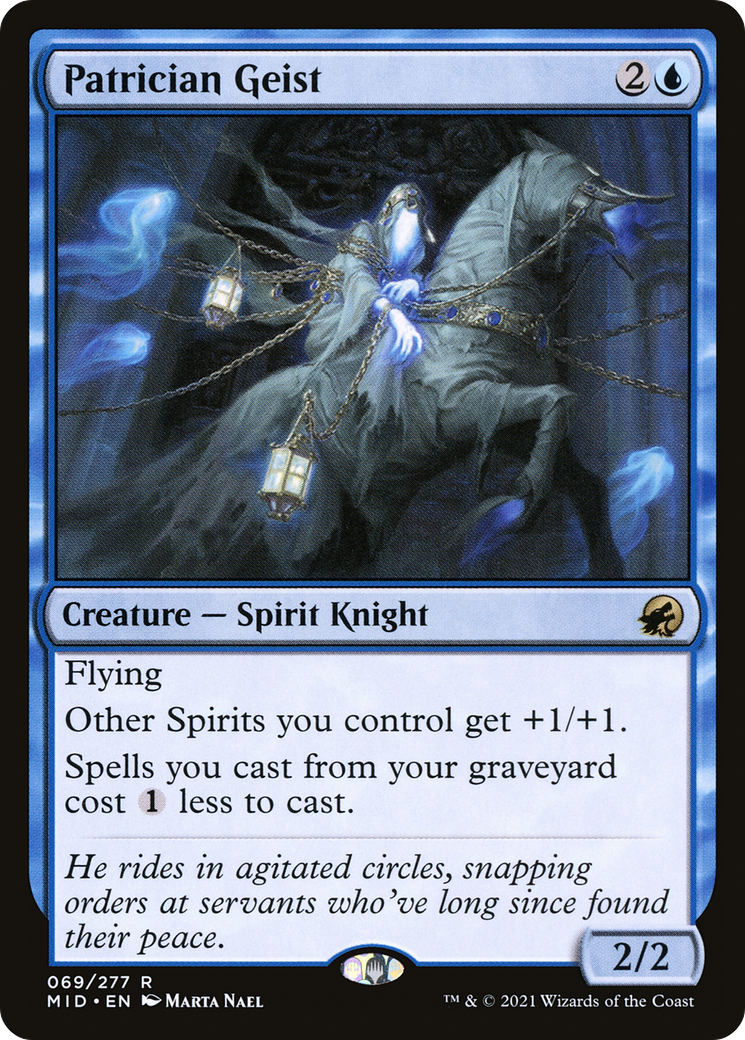 Patrician Geist (MID-069) [Innistrad: Midnight Hunt]