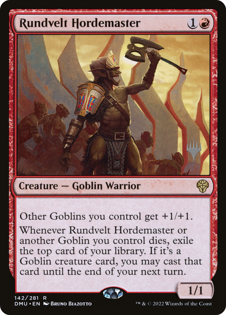 Rundvelt Hordemaster (PPDMU-142) [Promo Pack: Dominaria United Promos]