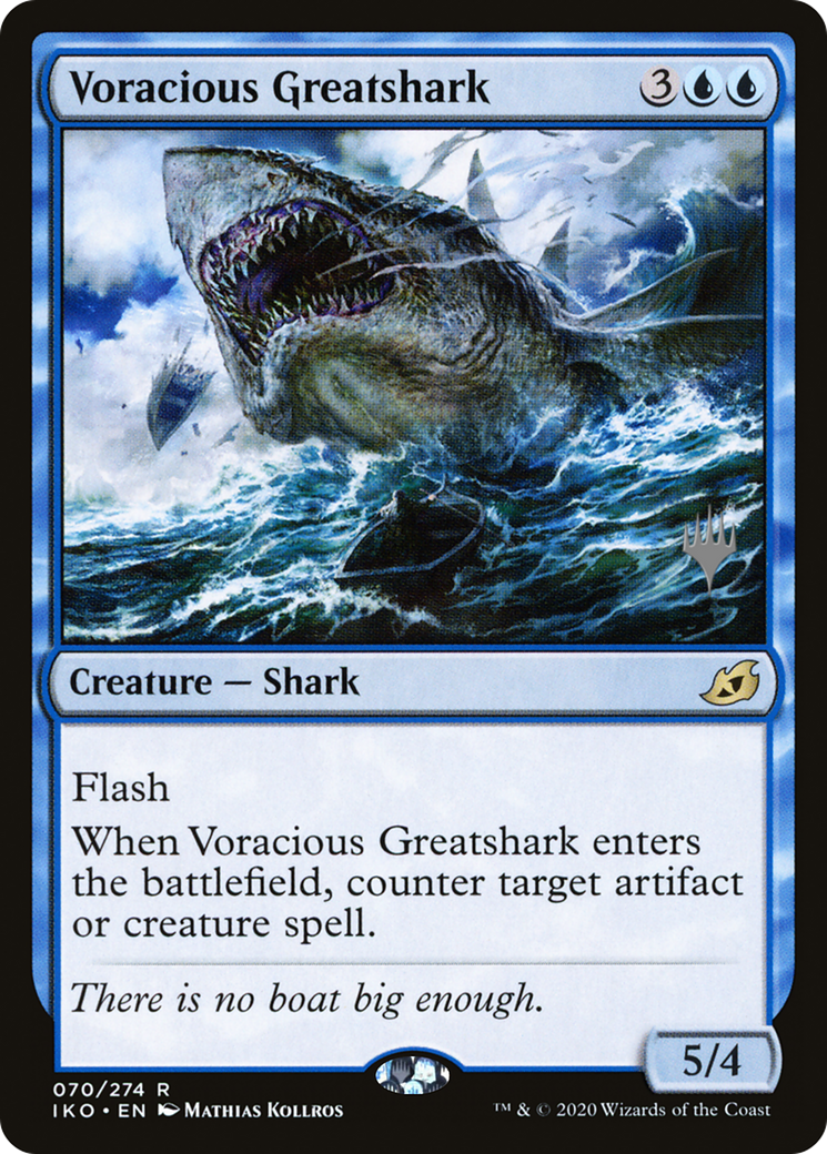Voracious Greatshark (PPIKO-70P) [Promo Pack: Ikoria: Lair of Behemoths Promos]