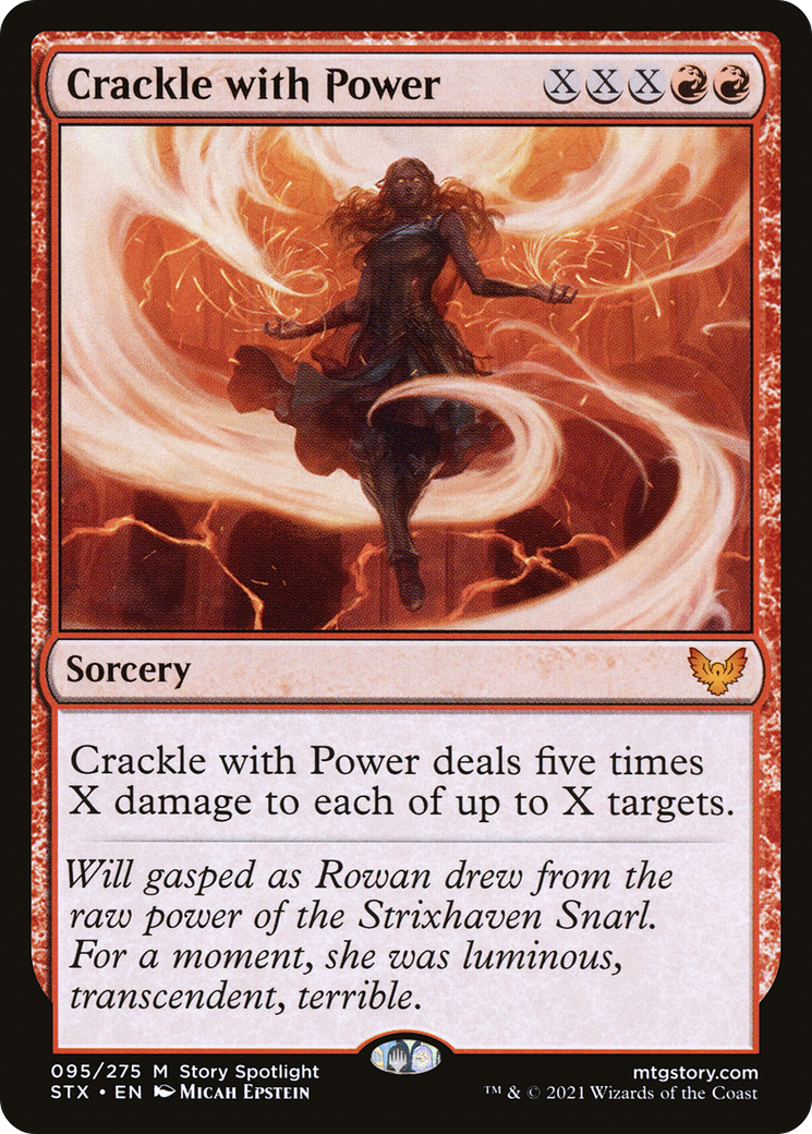 Crackle with Power (STX-095) [Strixhaven: School of Mages] Foil