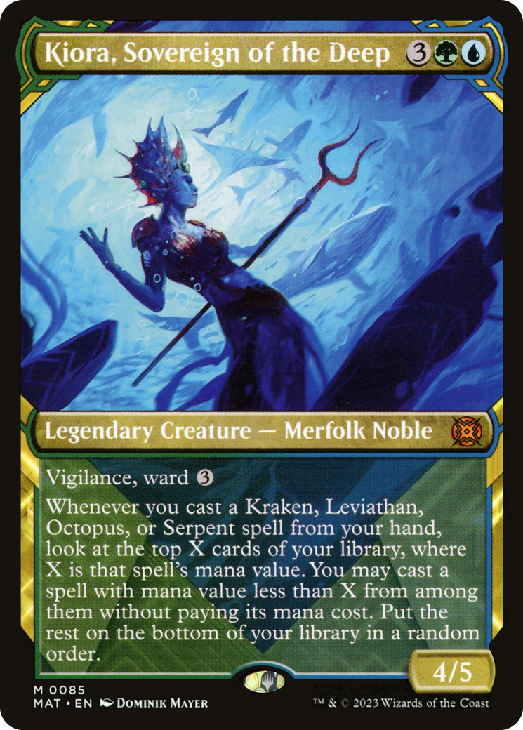 Kiora, Sovereign of the Deep (MAT-085) [March of the Machine: The Aftermath]: (Showcase)